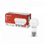 Лампа светодиодная LED-A60-VC 4PACK 10Вт 230В Е27 6500К 950Лм (4шт./упак) IN HOME Лампа светодиодная LED-A60-VC 4PACK 10Вт 230В Е27 6500К 950Лм (4шт./упак) IN HOME