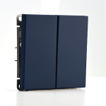 Выключатель 2кл кнопочный с/у аквамарин быстрозажим ArtGallery Systeme Electric (1/5)