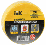 Изолента желтая 19/20м IEK (1/10/200)