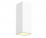 Светодиодный светильник"ВАРТОН" WL-Cube настенный10W 3000K 80х80х230 мм угол 60° IP54 RAL9010 белый муар