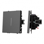 ARL NOBE Выключатель 1 кл подсветка софт-тач серый базальт SWT-MK01-SFPL-L-GR (250V, 10A) (Arlight, -) ARL NOBE Выключатель 1 кл подсветка софт-тач серый базальт SWT-MK01-SFPL-L-GR (250V, 10A) (Arlight, -)