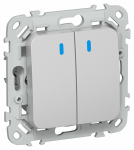 FLITE Выключ. 2-кл. с инд. 10А ВС12-1-1-ФлА ал. IEK FLITE Выключ. 2-кл. с инд. 10А ВС12-1-1-ФлА ал. IEK