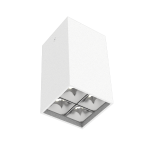Светодиодный светильник VARTON DL-Box Reflect Multi 2x2 накладной 10 Вт 4000 К 80х80х150 мм RAL9003 белый муар 55° DALI
