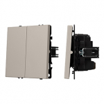 ARL NOBE Выключатель перекрёстный 2 кл софт-тач кашемир SWT-MKX2-SFPL-CA (250V, 10A) (Arlight, -) ARL NOBE Выключатель перекрёстный 2 кл софт-тач кашемир SWT-MKX2-SFPL-CA (250V, 10A) (Arlight, -)