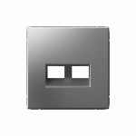 ARTGALLERY НАКЛАДКА ДВОЙНАЯ для информационных функций типа Keystone, СТАЛЬ ARTGALLERY НАКЛАДКА ДВОЙНАЯ для информационных функций типа Keystone, СТАЛЬ