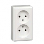 Розетка 2гн без З/К о/у белый изол.пласт. 16А IP20 Хит Systeme Electric  (1/112)