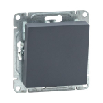 Механизм выключателя, одноклавишный, кнопочный, графит Эпика EKF Механизм выключателя, одноклавишный, кнопочный, графит Эпика EKF