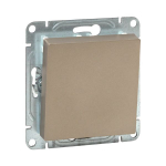 Механизм выключателя, одноклавишный, кнопочный, шампань Эпика EKF Механизм выключателя, одноклавишный, кнопочный, шампань Эпика EKF