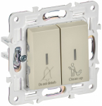 SKANDY Выключ. 2-кл. с инд. отел. 10А SK-V16B беж. IEK SKANDY Выключ. 2-кл. с инд. отел. 10А SK-V16B беж. IEK