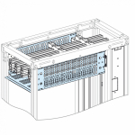 Разделительная перегородка шкафа 650x600 сталь естественный цвет Schneider Electric Prisma P