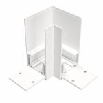 Угловой коннектор S35 накладной белый Угловой коннектор S35 накладной белый