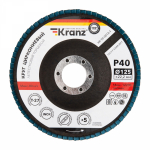 Круг лепестковый торцевой, циркониевый, P40, 125x22,2мм INOX KRANZ Круг лепестковый торцевой, циркониевый, P40, 125x22,2мм INOX KRANZ