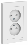 Розетка 2гн без З/К шторки с/у лотос в сборе 16А AtlasDesign Systeme Electric (1/15)