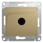 Розетка 1гн ТВ проходная с/у титан механизм Glossa Systeme Electric (1/10) Розетка 1гн ТВ проходная с/у титан механизм Glossa Systeme Electric (1/10)