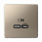 Розетка 1гн USB C с/у шампань механизм высокоскор.заряд. QC PD ArtGallery Systeme Electric (1/8/16) Розетка 1гн USB C с/у шампань механизм высокоскор.заряд. QC PD ArtGallery Systeme Electric (1/8/16)