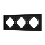 Рамка пластиковая FRM-TENDO-SFPL-3-BK (Arlight, Матовый черный) Рамка пластиковая FRM-TENDO-SFPL-3-BK (Arlight, Матовый черный)