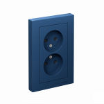 Розетка 2гн без З/К шторки с/у аквамарин в сборе 16А AtlasDesign Systeme Electric Розетка 2гн без З/К шторки с/у аквамарин в сборе 16А AtlasDesign Systeme Electric