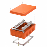 Коробка огнестойкая для о/п 40-0330-FR6.0-4-16-Р Е15-Е60 RAL2004 260х175х90 (7 шт/кор) Промрукав