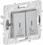 SKANDY Выключ. 2-кл. с инд. отел. 10А SK-V16S сереб. IEK SKANDY Выключ. 2-кл. с инд. отел. 10А SK-V16S сереб. IEK