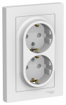 Розетка 2гн с З/К шторки с/у лотос в сборе 16А AtlasDesign Systeme Electric (1/10)