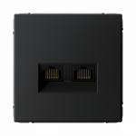 Розетка 2гн комп+комп RJ45+RJ45 с/у карбон механизм кат.6А ArtGallery Systeme Electric (1/5/20) Розетка 2гн комп+комп RJ45+RJ45 с/у карбон механизм кат.6А ArtGallery Systeme Electric (1/5/20)