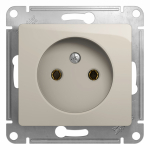 Розетка 1гн без З/К с/у молочный механизм 16А Glossa Systeme Electric  (1/20)