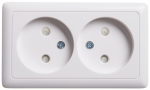 Розетка 2гн без З/К шторки о/у белый 16А IP20 Хит Systeme Electric  (1/112)
