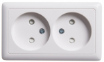 Розетка 2гн без З/К шторки о/у белый изол.пласт. 16А IP20 Хит Schneider Electric  (1/112)