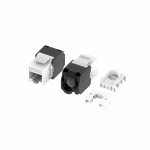 Модуль Кейстоун (Keystone) RJ45 CAT6A неэкранированный, 180 градусов, безынструментальный монтаж (Toolless), белый (применим с инструментом RT)