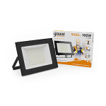 Прожектор светодиод 100Вт 3000К 9450Лм черный IP65 СДО Gauss Elementary (1/4)
