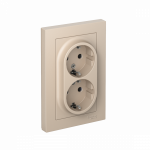 Розетка 2гн с З/К шторки с/у песочный AtlasDesign Systeme Electric (1/10) Розетка 2гн с З/К шторки с/у песочный AtlasDesign Systeme Electric (1/10)