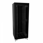 Шкаф напольный разобранный 19 IT-CQE-N 32U 600x800мм, крыша с вырубкой, дверь стекло и сплошная металл, одинарные боковые панели, черный RAL9005 Шкаф напольный разобранный 19 IT-CQE-N 32U 600x800мм, крыша с вырубкой, дверь стекло и сплошная металл, одинарные боковые панели, черный RAL9005