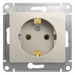 Розетка 1гн с З/К с/у молочный механизм 16А Glossa Systeme Electric  (1/10)