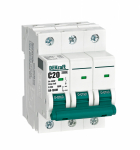 Выключатель автоматический 3-полюсный (3P) 20А хар. C DEKraft ВА-103 Выключатель автоматический 3-полюсный (3P) 20А хар. C DEKraft ВА-103