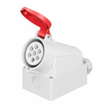 Розетка настенная WS IP44 32A 6P+E 400В Розетка настенная WS IP44 32A 6P+E 400В