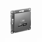 Розетка 2гн USB+USB typeА+ typeС с/у сталь механизм 5В/2,4 А, 2х5В/1,2 А AtlasDesign Systeme Electric (1/1) Розетка 2гн USB+USB typeА+ typeС с/у сталь механизм 5В/2,4 А, 2х5В/1,2 А AtlasDesign Systeme Electric (1/1)