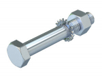 Комплект крепежный SKS 12X130 F, сталь, F. Тип: SKS 12X130 F