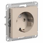 Розетка 1гн с 3/К шторки с/у песочный механизм AtlasDesign Systeme Electric  (1/20)