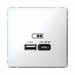 Розетка 2гн USB+USB typeА+ typeС с/у белый механизм высокоскор.заряд. QC PD ArtGallery Systeme Electric (1/8/16) Розетка 2гн USB+USB typeА+ typeС с/у белый механизм высокоскор.заряд. QC PD ArtGallery Systeme Electric (1/8/16)