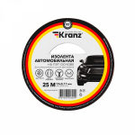 Изолента автомобильная полиэстер 19/25м толщина 0,17 KRANZ