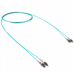 Оптический коммутационный шнур двухволоконный (Duplex) FC-UPC/FC-UPC, 50/125 OM3, 10 м Оптический коммутационный шнур двухволоконный (Duplex) FC-UPC/FC-UPC, 50/125 OM3, 10 м