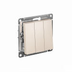 Выключатель 3кл с/у крем механизм AtlasDesign Systeme Electric (1/20)