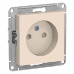 Розетка 1гн без З/К шторки с/у крем механизм 16А AtlasDesign Systeme Electric