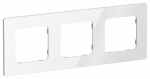 Рамка 3гн белый РУ-3-К-ФлБ  FLITE IEK (1/100)