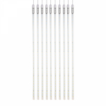 Гирлянда Тающие сосульки комплект 10 шт. x 100см, шаг 100см, 960 LED ТЕПЛЫЙ БЕЛЫЙ, белый каучук, IP65, 24В, соединяется NEON-NIGHT