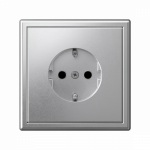 ArtGallery Алюминий Розетка с заземлением со шторками, 16А, механизм, быстрозажим. клем.