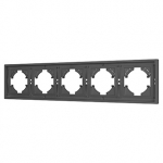 Рамка пластиковая FRM-TENDO-SFPL-5-GR (Arlight, Матовый графитовый) Рамка пластиковая FRM-TENDO-SFPL-5-GR (Arlight, Матовый графитовый)