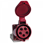 Розетка стационарная силовая ССИ-145 3Р+РЕ+N 125А 380В о/у IP67 EKF (1/2/10)