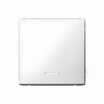 ARTGALLERY 1-клавишный ВЫКЛЮЧАТЕЛЬ КНОПОЧНЫЙ с подсв., 10А, механизм, БЕЛЫЙ