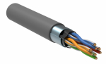 FTP 4PR 24AWG CAT5e информационный (0,51мм медь) (305м/бухта) серый ITK (1/1)